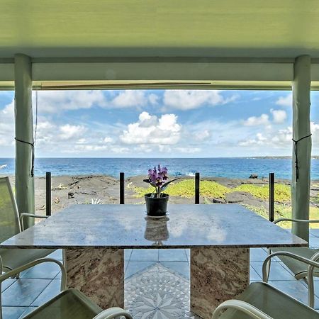 Direct Oceanfront, Big Island Home 凯阿奥 外观 照片