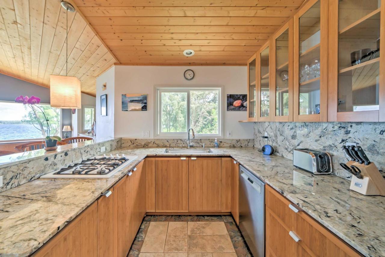 Direct Oceanfront, Big Island Home 凯阿奥 外观 照片
