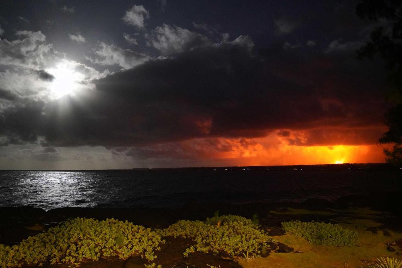 Direct Oceanfront, Big Island Home 凯阿奥 外观 照片